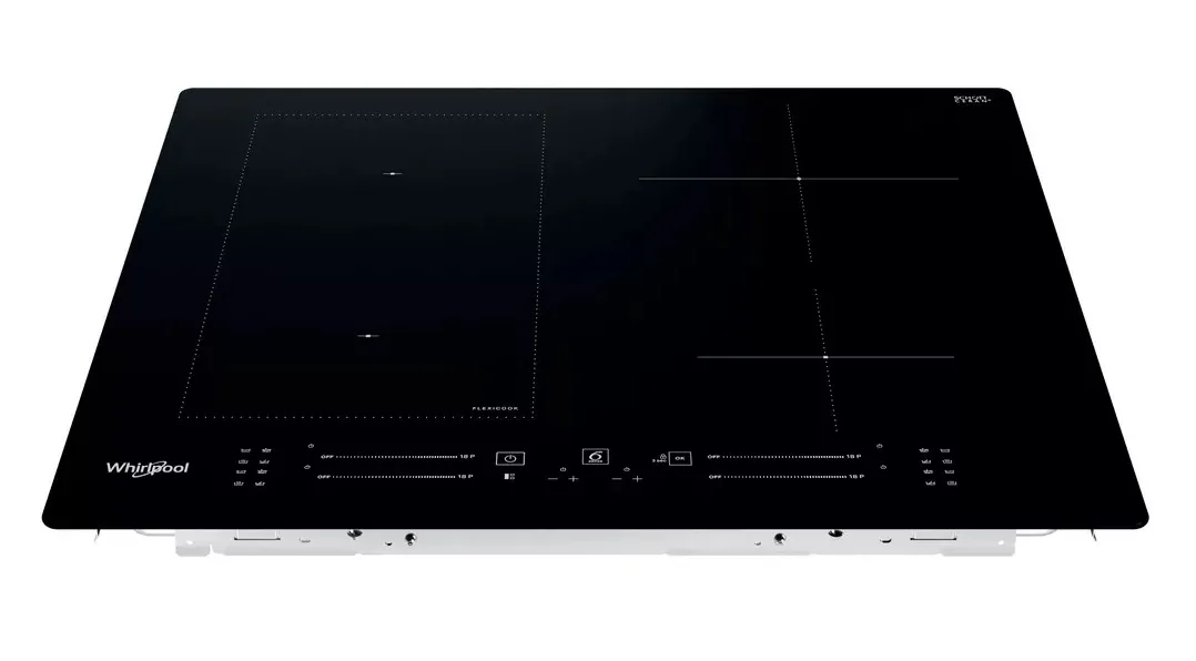 Індукційна варильна поверхня Whirlpool, 60 см, з розширеною зоною, чорного кольору.