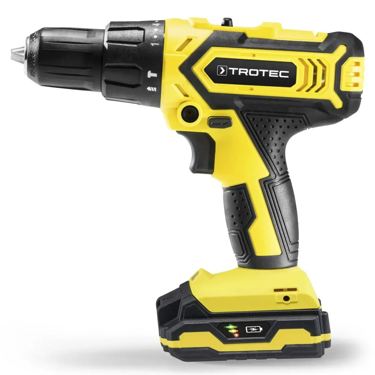 Аккумуляторная ударная дрель-шуруповерт Trotec 20V желтая в кейсе