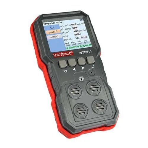 Газоанализатор 4 в 1 WINTACT WT8811 портативный 72x153x50 мм 216 г