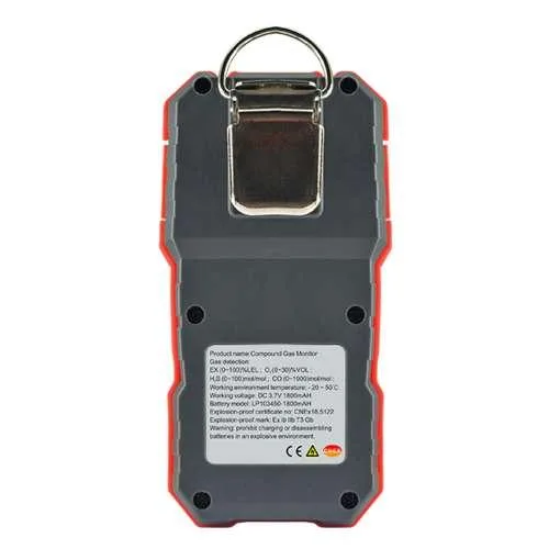 Газоанализатор 4 в 1 WINTACT WT8811 портативный 72x153x50 мм 216 г