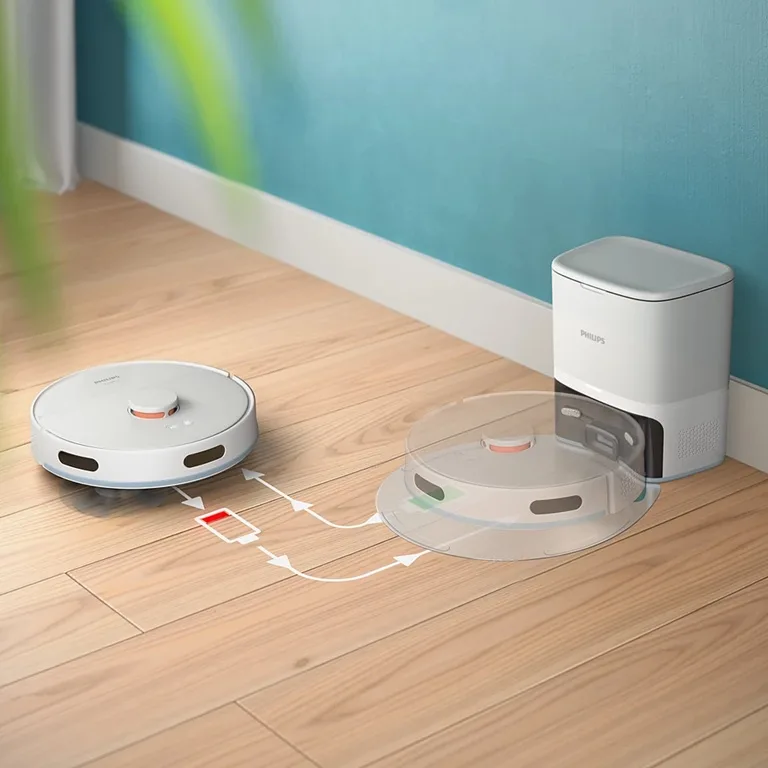 Робот-пилосос Philips Вологе Сухе 120 м² Білий