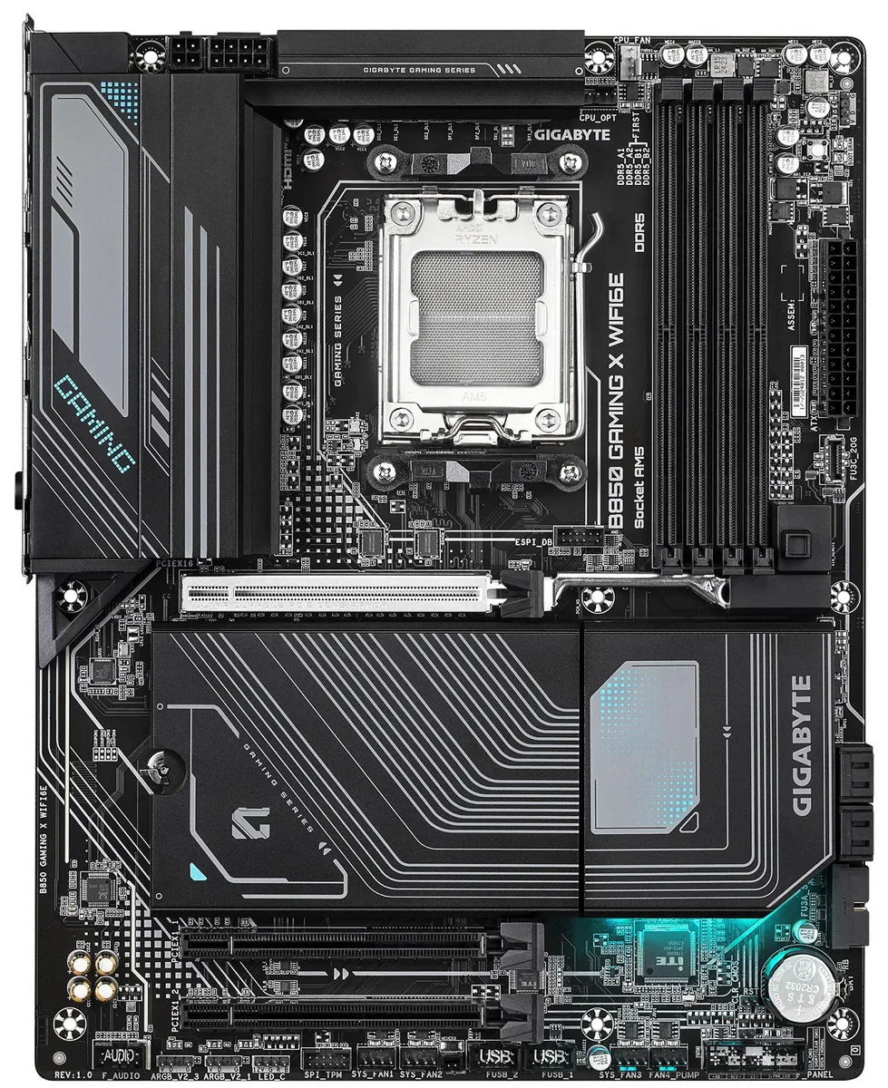 Материнська плата GIGABYTE B850 GAMING X WIFI6E sAM5 B850 4xDDR5 M.2 HDMI DP Wi-Fi BT ATX
