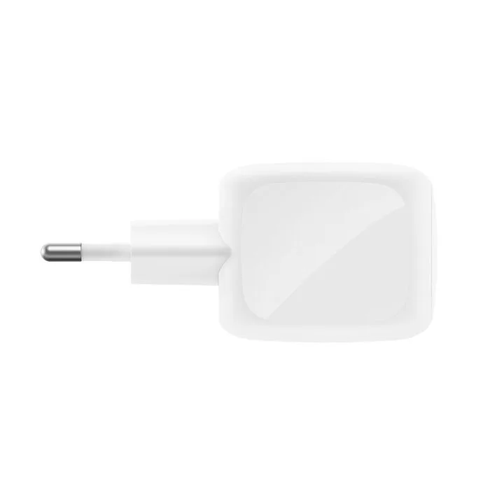 Зарядний пристрій мережевий Belkin 50Вт 2хUSB-С GAN PD PPS, кабель USB-С > USB-C, 1м, білий