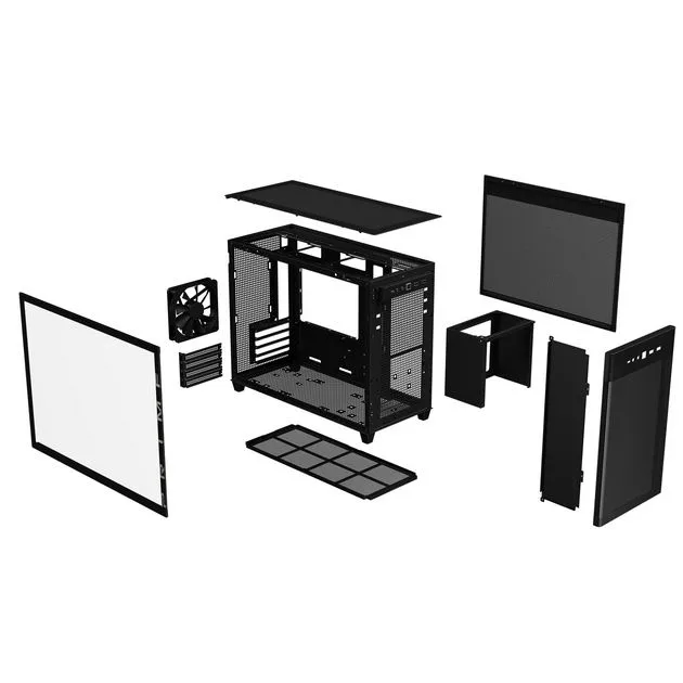 Корпус ASUS Prime AP201 Tempered Glas, без БЖ, 2xUSB3.2, 1xUSB Type-C, Tempered Glass side, mATX, чорний 90DC00G0-B39010