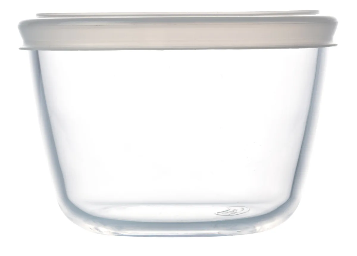 Форма Pyrex боросилікатне скло кругла 12х8 см з кришкою