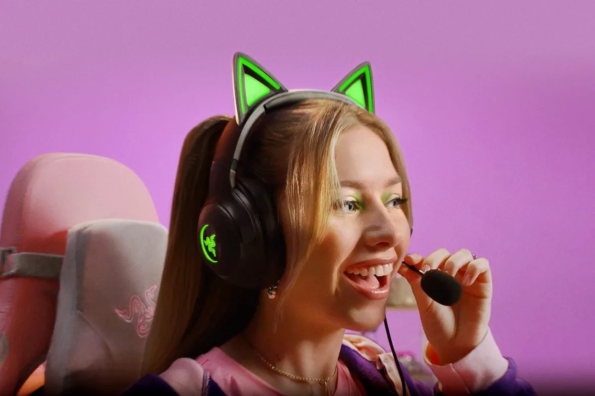 Гарнитура Razer Kraken Kitty V2, RGB, USB-A, черный