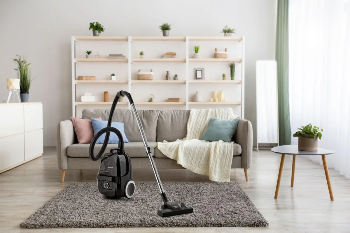 Пилосос Gorenje з контейнером, потужність 800 Вт, об'єм пилозбірника 3.3 л, фільтр HEPA, чорний.