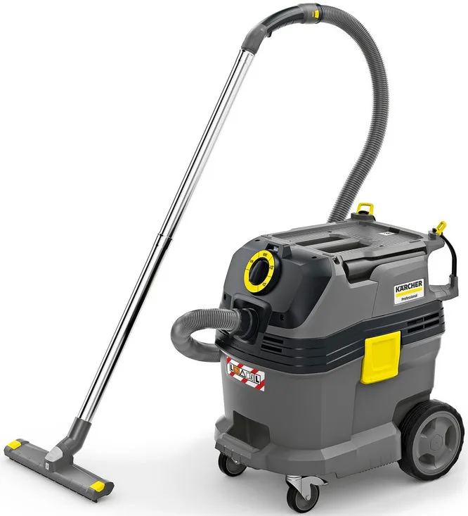 Професійний пилосос Karcher NT 30/1 Tact, потужність 1380 Вт, всмоктувальна здатність 27.3 кПа, об'єм контейнера 30 л, вага 13.5 к
