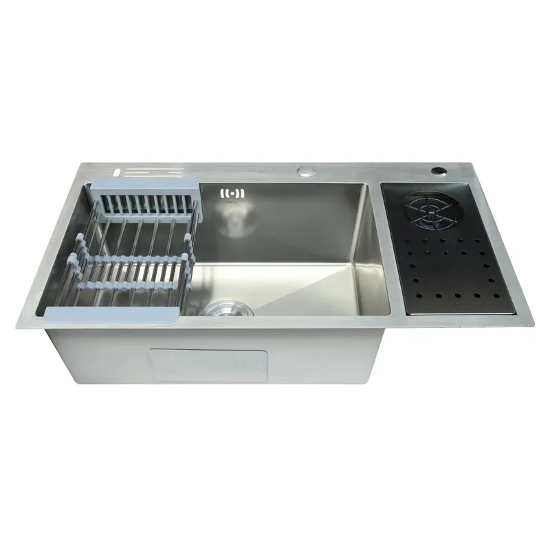 Мийка Zerix нержавіюча сталь 820х450 мм з крилом Micro Decor