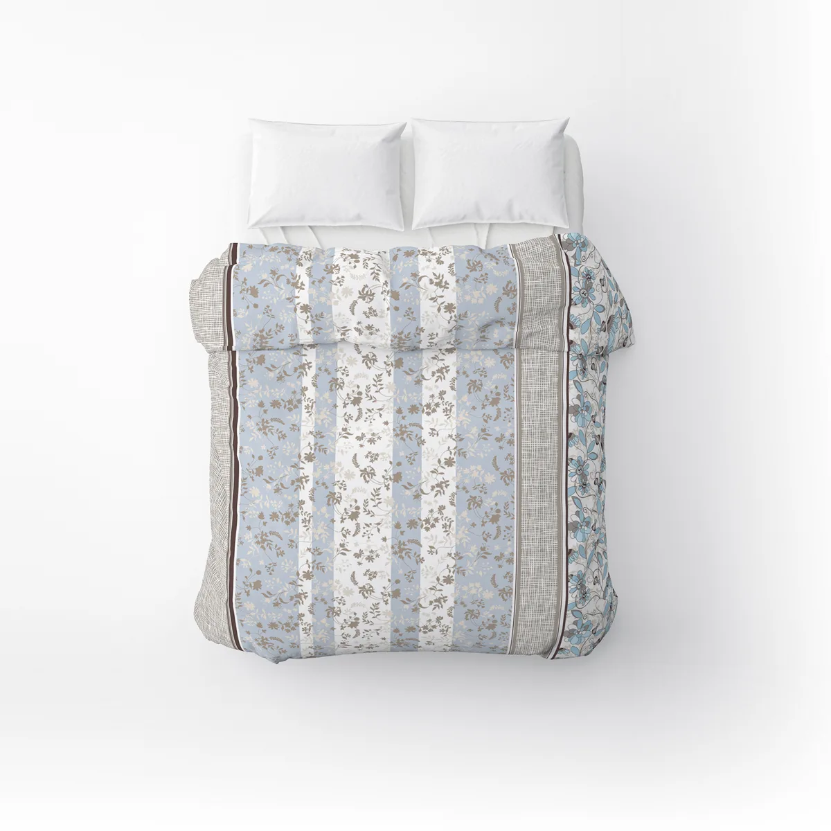 Пододеяльник бязевый Home Line 145х215 см голубовато-бежевый 100% хлопок