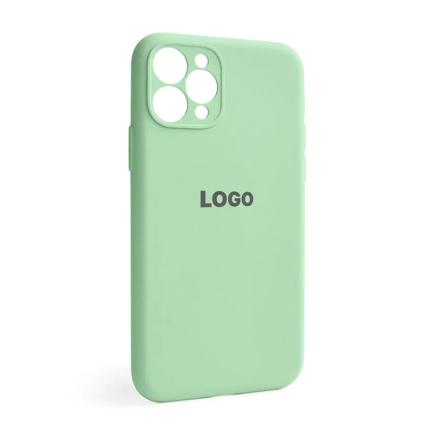 Чохол силиконовий для iPhone 11 Pro 71 салатовий закрита камера
