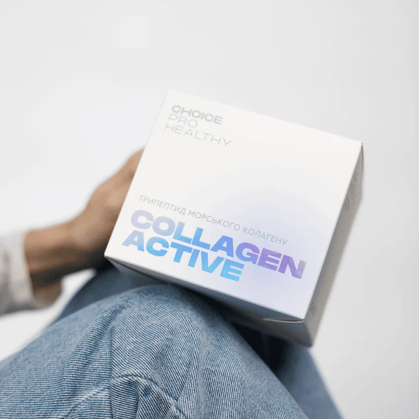 Choice COLLAGEN ACTIVE — комплекс для шкіри, волосся та нігтів з морським колагеном і вітамінами, 15 саше Чойс