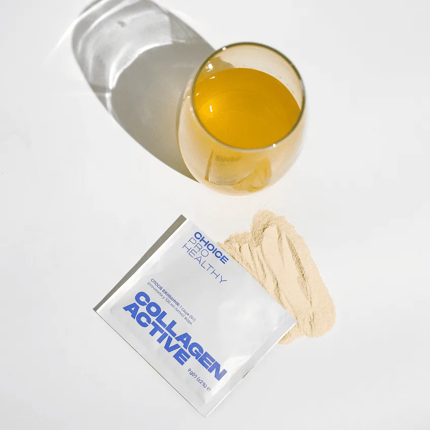 Choice COLLAGEN ACTIVE — комплекс для шкіри, волосся та нігтів з морським колагеном і вітамінами, 15 саше Чойс