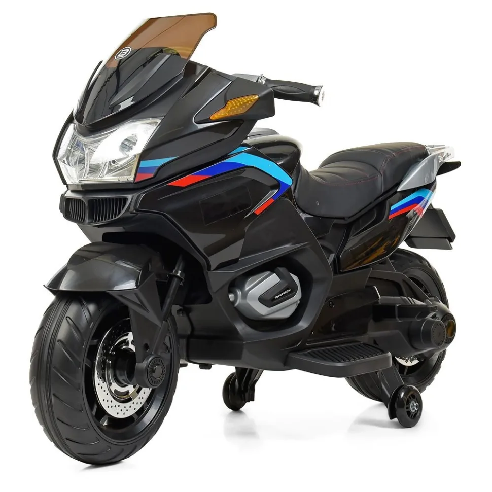 Дитячий електромобіль Bambi Racer шкіра 121х51х76 см коричневий до 30 кг