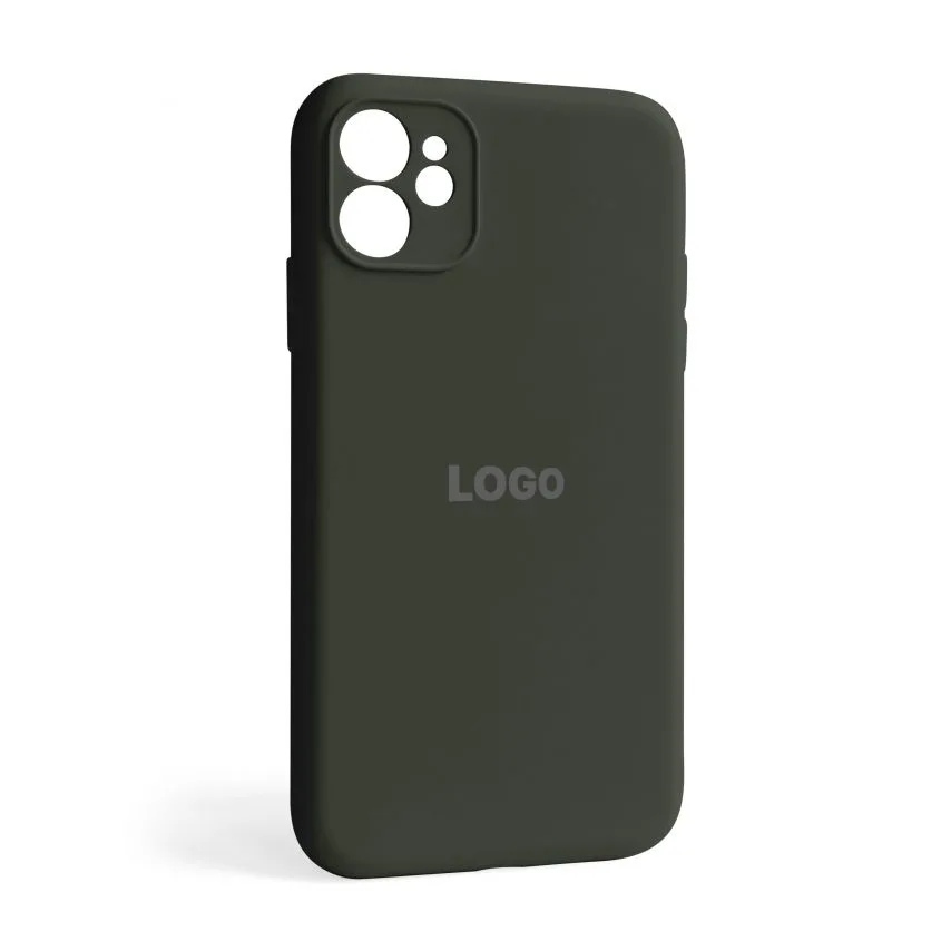Чохол Silicone Case для Apple iPhone 11 силіконовий закрита камера зелений