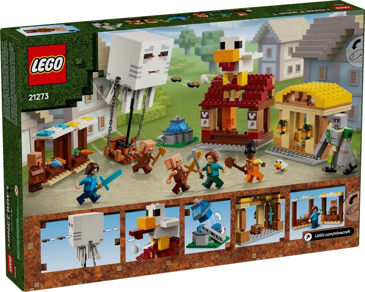 Конструктор LEGO Minecraft Напад на село з повітряною кулею Ґаст