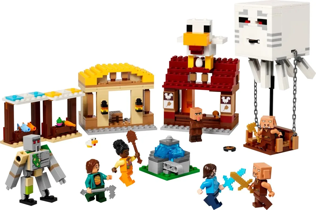 Конструктор LEGO Minecraft Напад на село з повітряною кулею Ґаст