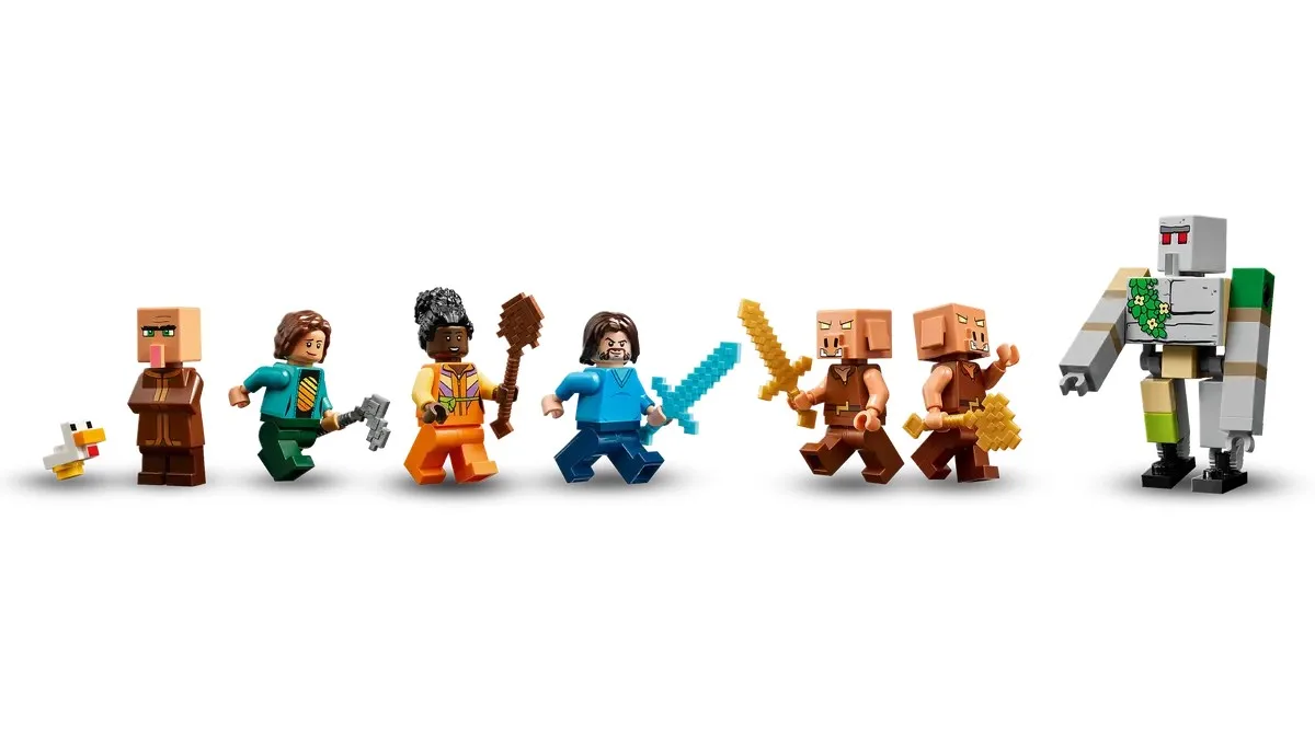 Конструктор LEGO Minecraft Напад на село з повітряною кулею Ґаст
