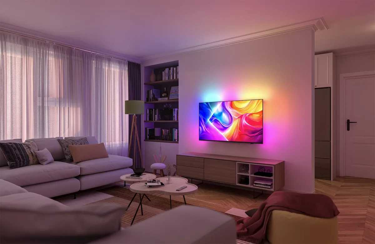 Телевізор 50" Philips QLED 4K 144Hz Smart Titan OS Black Ambilight