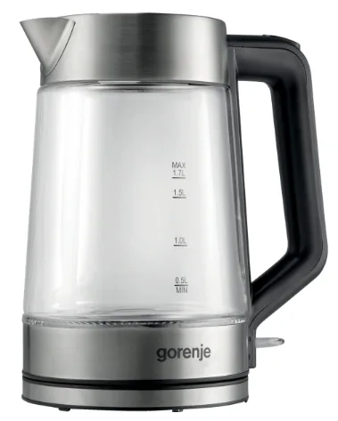 Електрочайник Gorenje Скло 1,7 л Сріблястий
