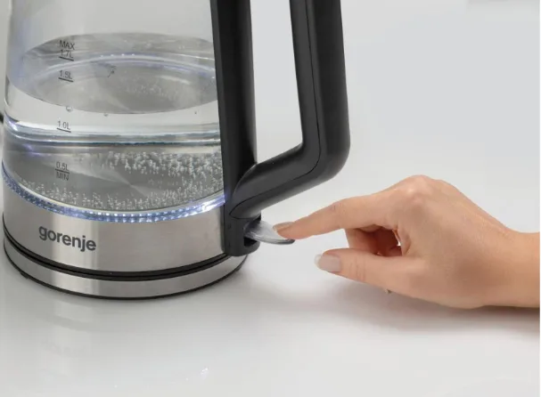 Електрочайник Gorenje Скло 1,7 л Сріблястий