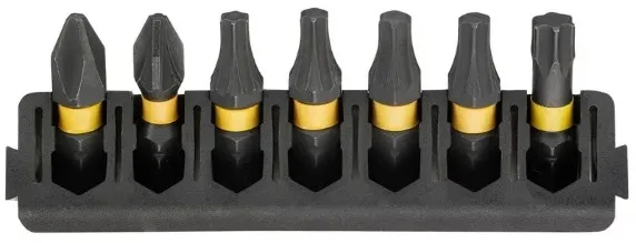Набір біт DeWalt FlexTorq 25мм PZ2 T20 T25 T30, 7 шт.