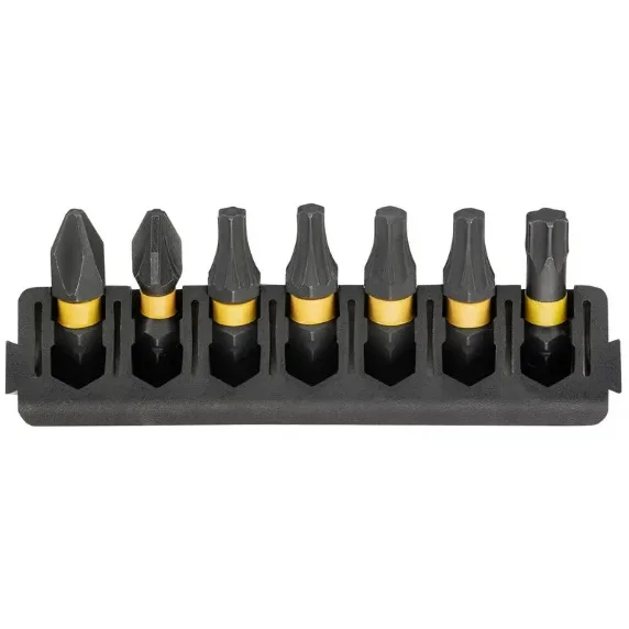 Набір біт DeWalt FlexTorq 25мм PZ2 T20 T25 T30, 7 шт.