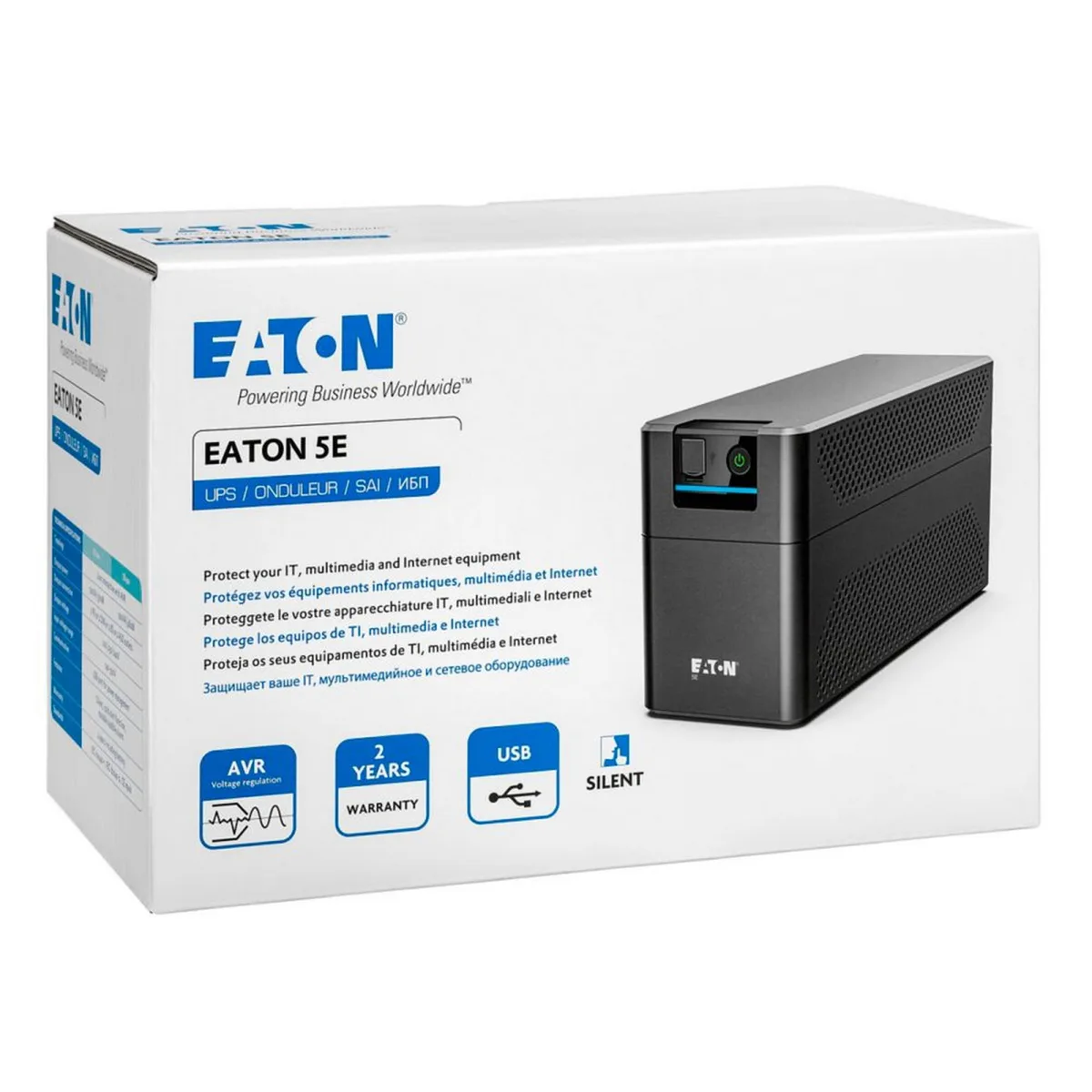 Источник бесперебойного питания Eaton 5E G2, 700VA/360W, USB, 2xSchuko