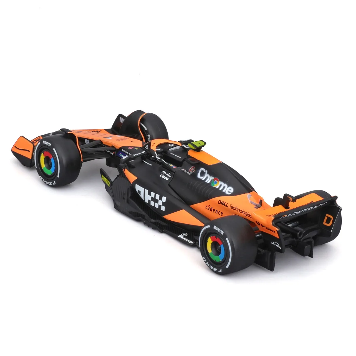 Автомодель Bburago McLaren F1 1:43 пластик метал чорний з помаранчевим