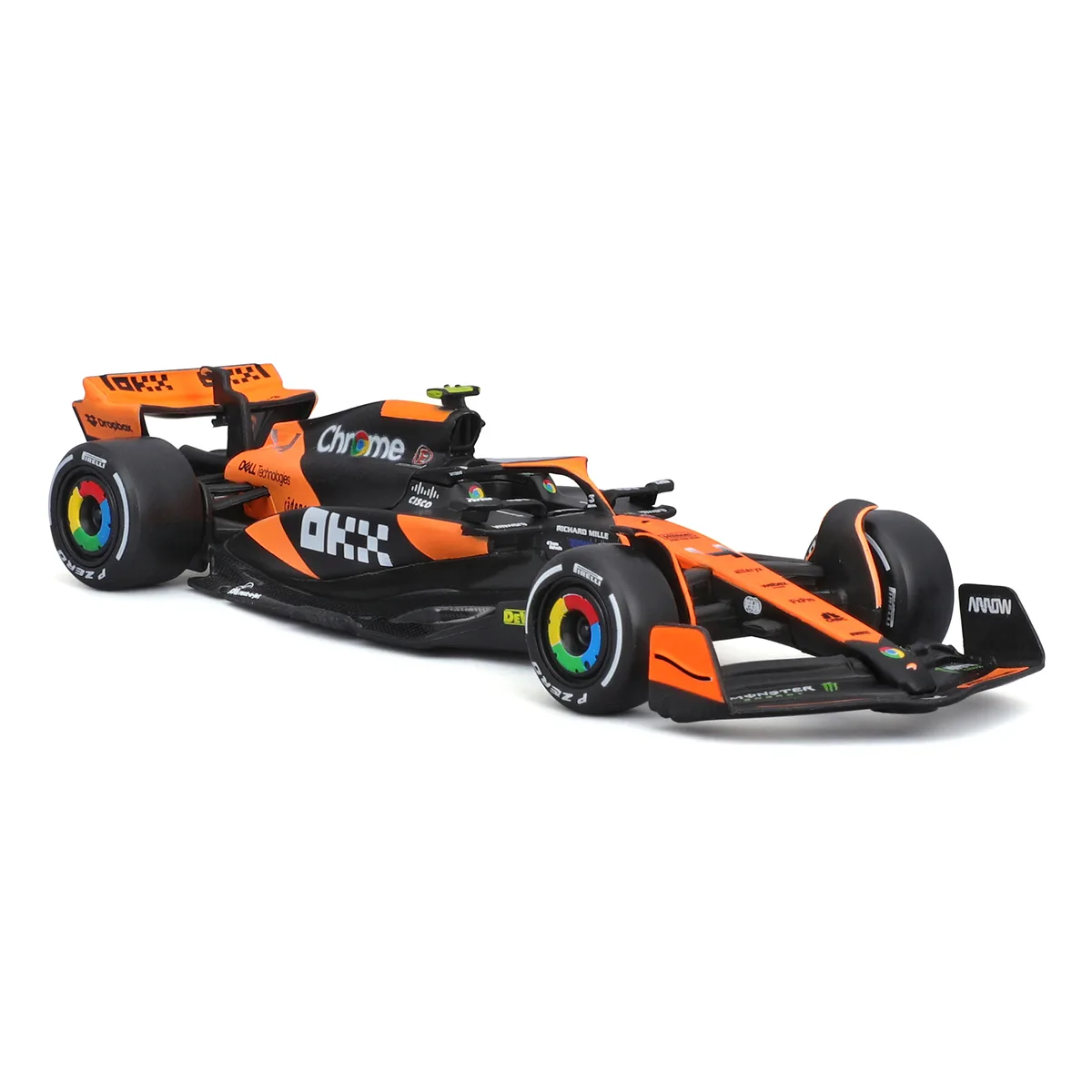 Автомодель Bburago McLaren F1 1:43 пластик метал чорний з помаранчевим