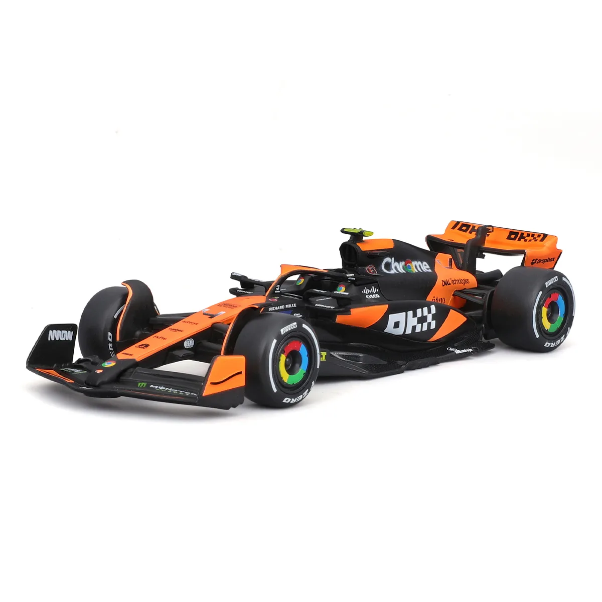 Автомодель Bburago McLaren F1 1:43 пластик метал чорний з помаранчевим