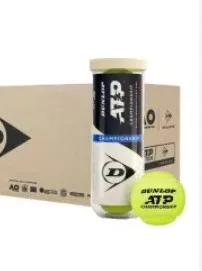 М'ячі для тенісу Dunlop пластик 3 balls жовті