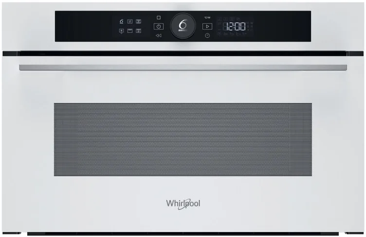 Мікрохвильова піч Whirlpool вбудована 31л 1000Вт гриль електронне управління для кухні мікрохвильовка біла