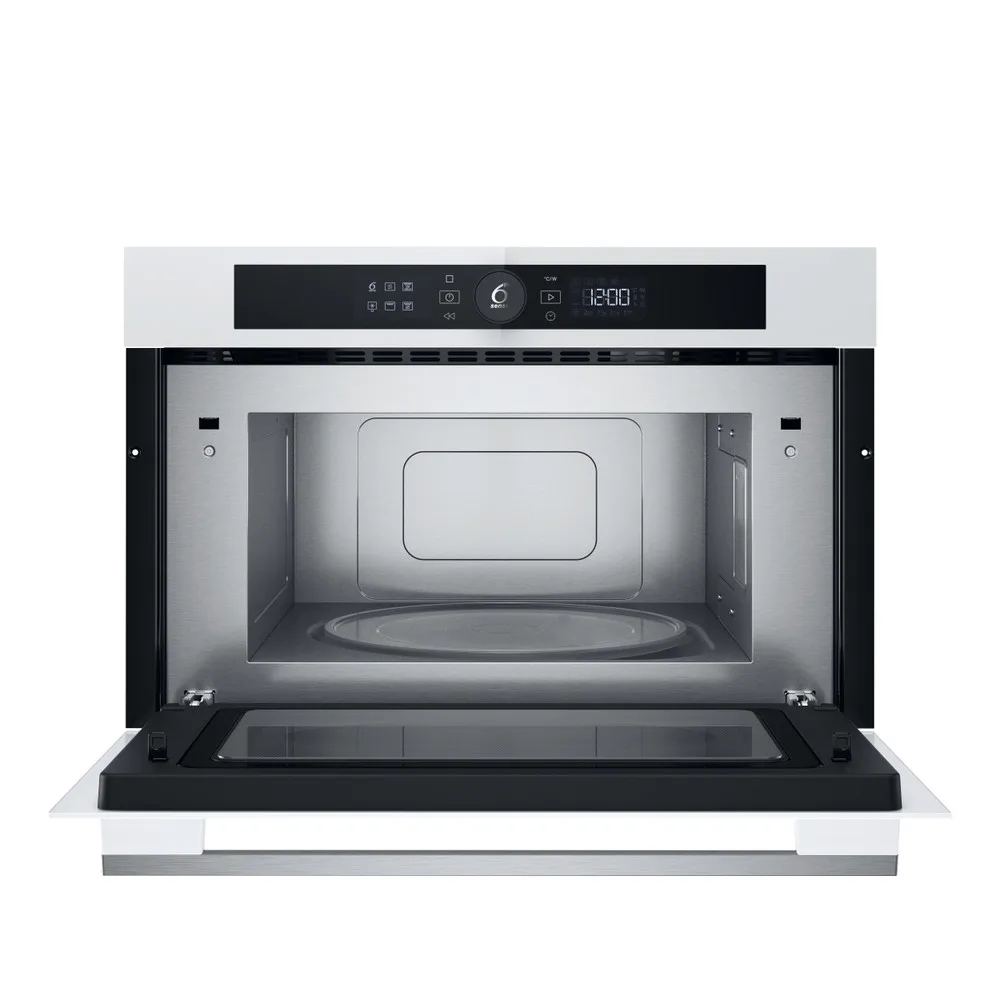 Мікрохвильова піч Whirlpool вбудована 31л 1000Вт гриль електронне управління для кухні мікрохвильовка біла