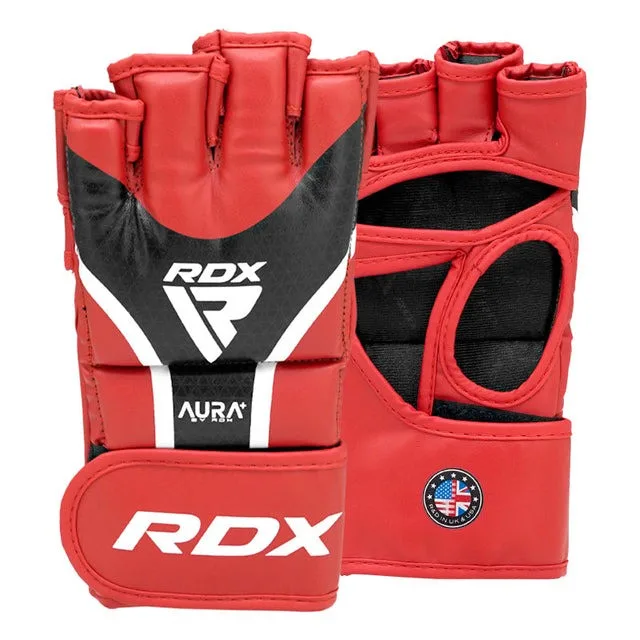 Рукавиці для ММА RDX штучна шкіра XL червоні чорні