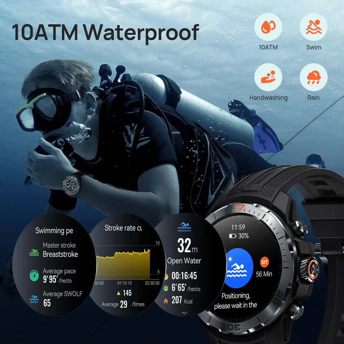 Смарт-годинник Mibro AMOLED 1.32" 10 ATM зелений 460 мАг