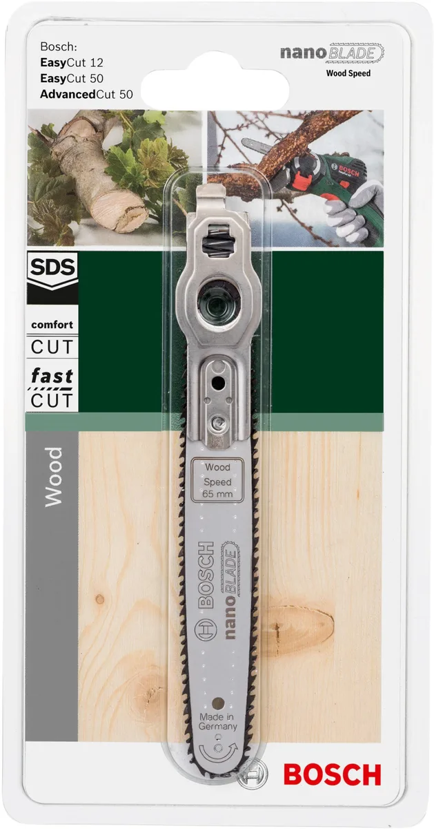 Полотно для електролобзика Bosch Nanoblade Wood Speed 65 для моделі Easy Cut.