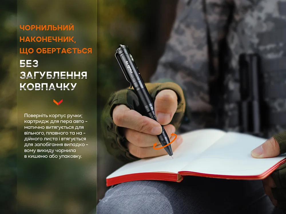 Тактична ручка Fenix алюмінієва 140х14х14 мм синя