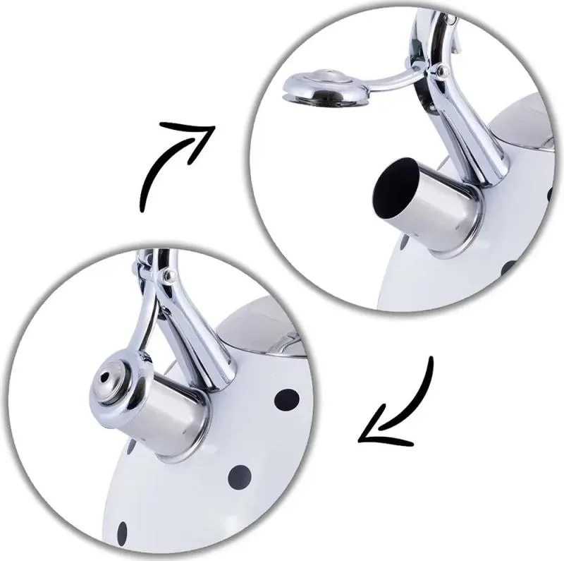 Чайник индукционный Kamille Whistling Kettle 3л молочный с свистком