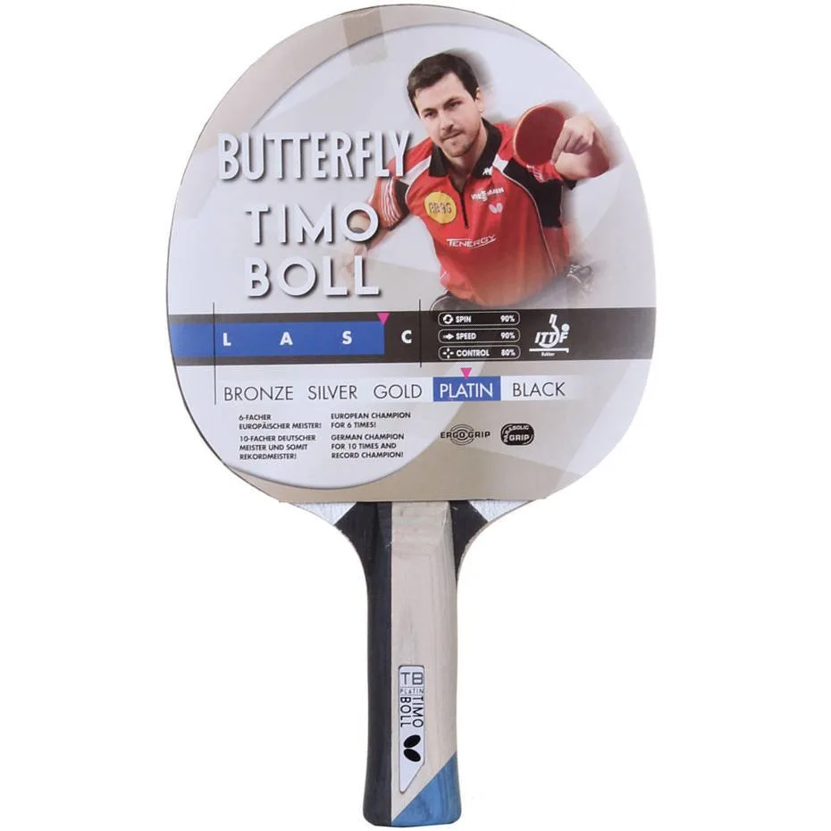 Ракетка для настільного тенісу Butterfly 156 г 1,8 мм чорна