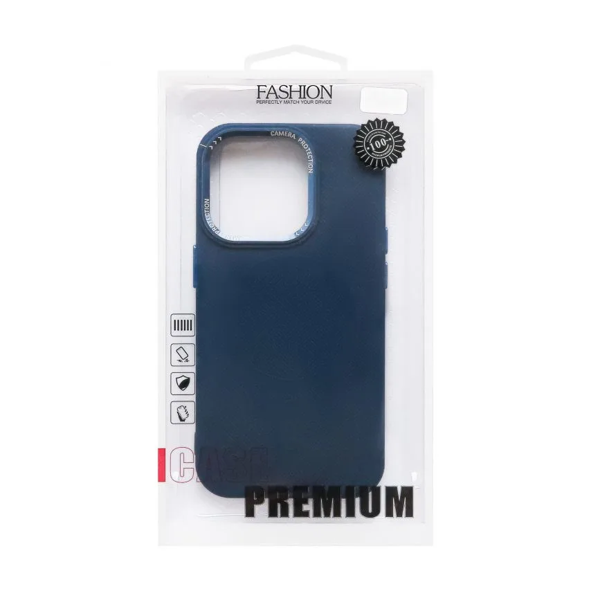 Чохол MagSafe Textured для iPhone 12 Pro Max силікон синій
