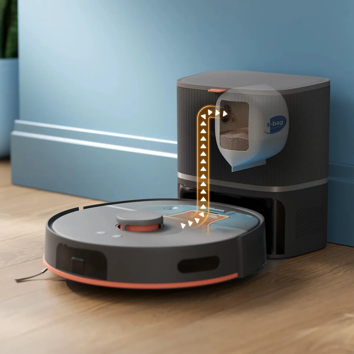 Робот-пилосос Philips 5000 Series, висота 29.2 см, функція вологого прибирання, контейнер для сміття 0.26 л, резервуар для води 0.