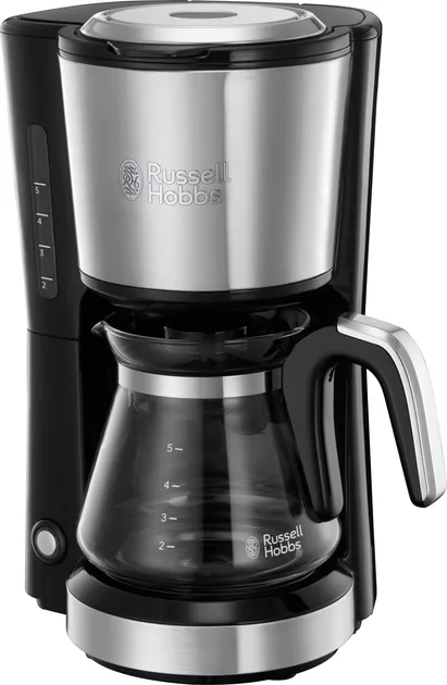 Кавоварка Russell Hobbs Крапельна 0,74 л 650 Вт Чорна Срібляста