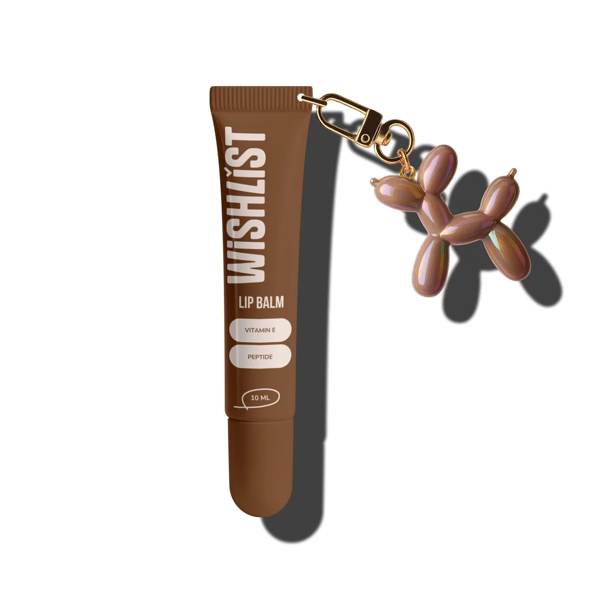 Бальзам-блиск для губ Espresso Noir WishList Lip Gloss Balm, 10 мл + Іграшка-брелок