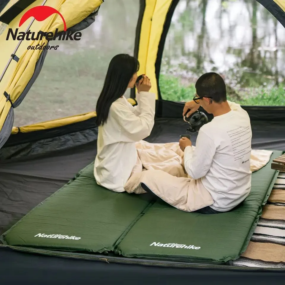 Матрац самонадувний 5 см Naturehike нейлон 200х63 см темно-зелений