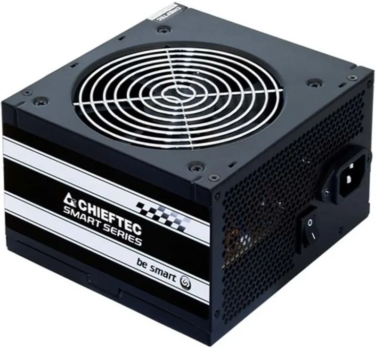Блок живлення CHIEFTEC Smart  (500W), >85%, 120мм, 1xMB 24pin(20+4), 1xCPU 8pin(4+4), 2xMolex, 3xSATA, 1xPCIe 8pin(6+2)