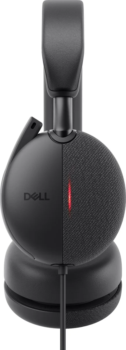 Гарнитура Dell проводная накладная черная с активным шумоподавлением 2 м