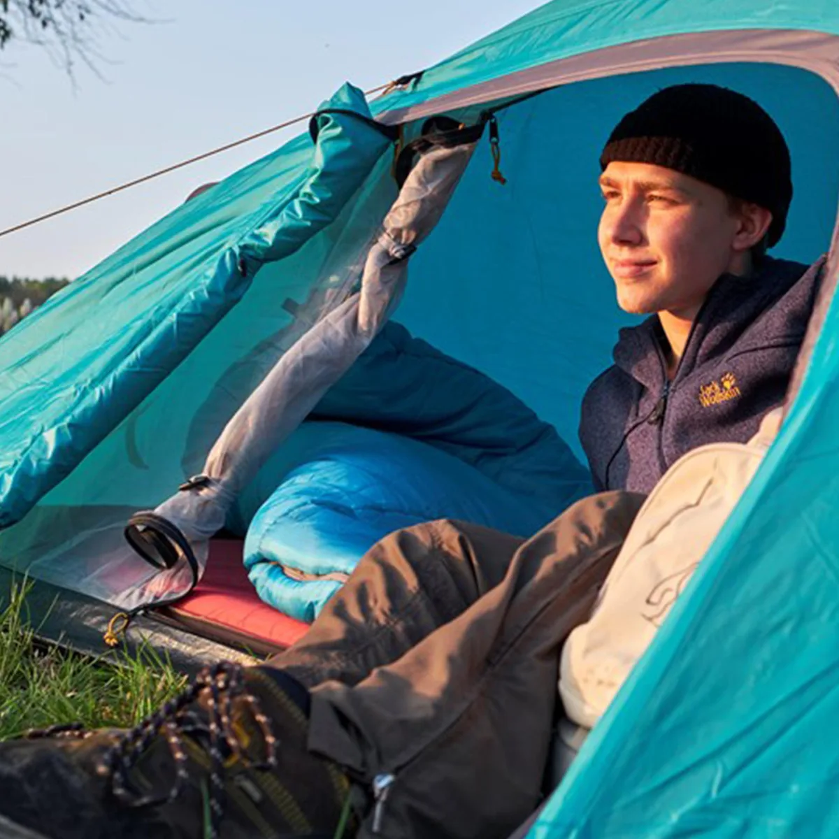 Спальный мешок Grand Canyon Polyester 210х80 см Голубой