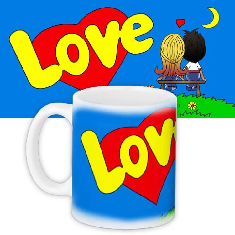 Чашка кераміка 350мл біла Love is