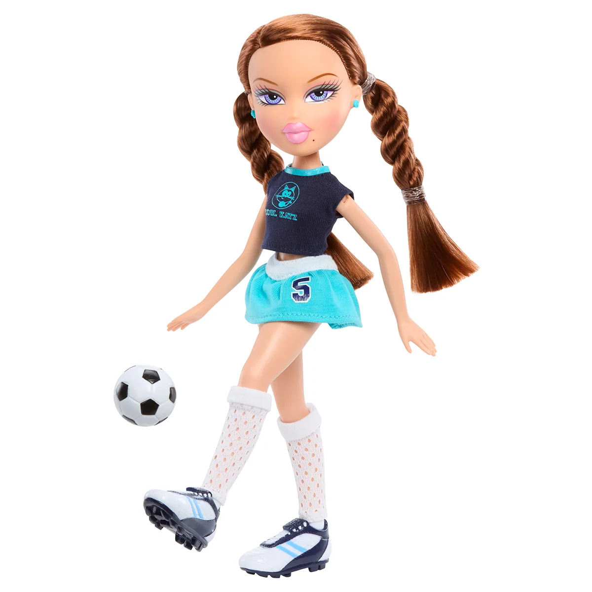 Ігровий набір Bratz Play Sportz лялька 29 см комбіновані матеріали чорна бірюзова